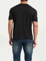 MCKENATEN MK Men's Quick-Dry V-Neck T-Shirt - High Elasticity Slim Fit Short Sleeve, Solid Color Moisture-Wicking Polyester for Outdoor Running, Gym & Casual Summer Wear, Machine Washable, Sleek Vneck Tee, Quickdry Material