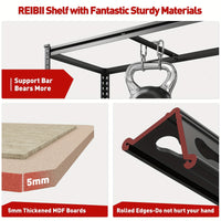 2000LBS Garage Shelving 72"H Storage Shelves Heavy Duty 5-tier Metal Shelving Units for Garage Shelves 60" H X 28" W X 12" D, Adjustable Utility Shelf Rack for Kitchen Warehouse Basement Pantry Utility Rack Shelf, 35.5"W X72"