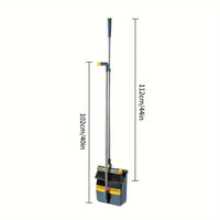 1set, Broom Dustpan Set Combination, Thickened Rotatable Foldable Stainless Steel Rod Strong ,And Durable Soft Hair Sweeping Broom Plastic, Cleaning Supplies for Indoor,broom and dustpan set,local warehouse ,household items