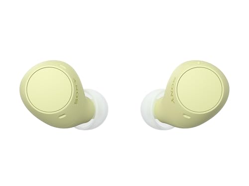 Sony WF-C510 Truly Wireless in-Ear Bluetooth Earbud Headphones with up to 22-Hour Battery, Multipoint-Connection, Mic and IPX4 Water Resistance, Yellow- New