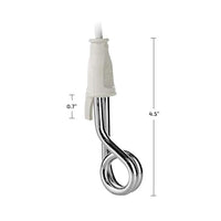 OVENTE Electric Immersion Water Heater (Pack of 2), 300W Mini Submersible Instant Boiler for Coffee and Tea, Portable, Lightweight and Easy to Use Home, Travel or Camping Accessories, White CH3012