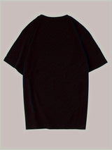 Men'S All-Season Cotton Crew Neck T-Shirt with Stylish Cross Print - Casual Short Sleeve, Regular Fit, Soft& Breathable Fabric, Perfect for Everyday and Weekend Wear