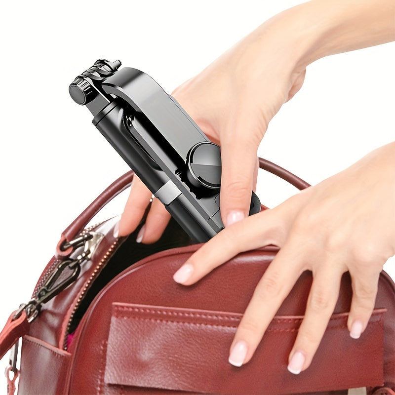 40-inch Smartphone Selfie Stick Tripod, Expandable Selfie Stick Integrated Smartphone Tripod with Wireless Remote Control, Can Rotate 360 Degrees, Suitable for iPhone 16/15/14/13/12/12 Pro/11 Pro/XS/XR/X/8/7 Plus smartphone A