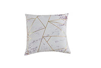 Elegant Comfort Reversible 10-Piece Comforter Set, Marble Print, Decorative Pillow and Fitted Sheet with Smart Pockets, Soft, Plush, & Lightweight Material, 10pc Marble, Queen, Lilac/Purple