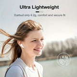 Wireless Earbuds Auto Noise Cancelling Wireless 5.3 In-Ear Headphones With HiFi Stereo Sound, Smart Touch Control, Lower Latency More Stable Connection And Faster Speed, 48Hrs Playtime, Pop-ups Auto Pairing For IPhone/Android