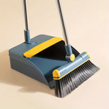 1set, Broom Dustpan Set Combination, Thickened Rotatable Foldable Stainless Steel Rod Strong ,And Durable Soft Hair Sweeping Broom Plastic, Cleaning Supplies for Indoor,broom and dustpan set,local warehouse ,household items