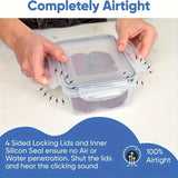 48pcs luxury food storage container set of high quality - sealed design, BPA free, easy to fasten lid, stackable microwave safe - including 24 containers, 24 lids, free labels, and kitchen storage marker pen