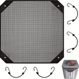 1pc of Durable Outdoor Air Conditioning Cover Waterproof Fabric, Windproof Design, Dust-Proof And Cold Air Proof, PVC Mesh for Ventilation