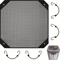 1pc of Durable Outdoor Air Conditioning Cover Waterproof Fabric, Windproof Design, Dust-Proof And Cold Air Proof, PVC Mesh for Ventilation