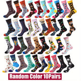 10/ 20Pairs Men Women Sport Socks Street Style Novelty Hip Hop Designer Happy Socks Funny for Basketball Skateboard Passions