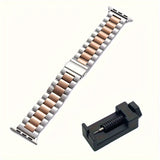 Stainless Steel Watch Band Suitable For Apple Ultra/Ultra2/8/7/6/5/4/3/2/1/SE Watch 38/40/41/42/44/45/49mm + Watch Remover