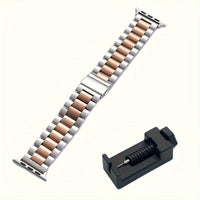 Stainless Steel Watch Band Suitable For Apple Ultra/Ultra2/8/7/6/5/4/3/2/1/SE Watch 38/40/41/42/44/45/49mm + Watch Remover