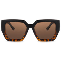 Oversized Square Polarized Sunglasses for Women Trendy Retro Large Multicolor Sunglasses UV400 Protection