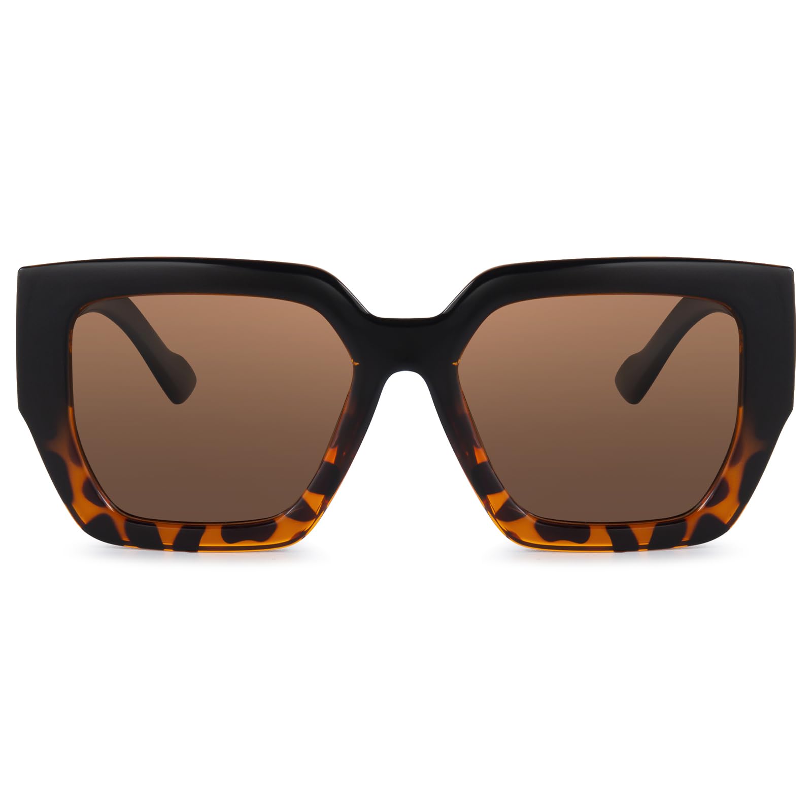 Oversized Square Polarized Sunglasses for Women Trendy Retro Large Multicolor Sunglasses UV400 Protection