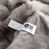 Cozy Bliss Faux Fur Throw Blanket for Couch, Fuzzy Soft Plush Thick Bubble Blanket for Sofa Bedroom Living Room, 60 * 80 Inches Tie-dye Taupe