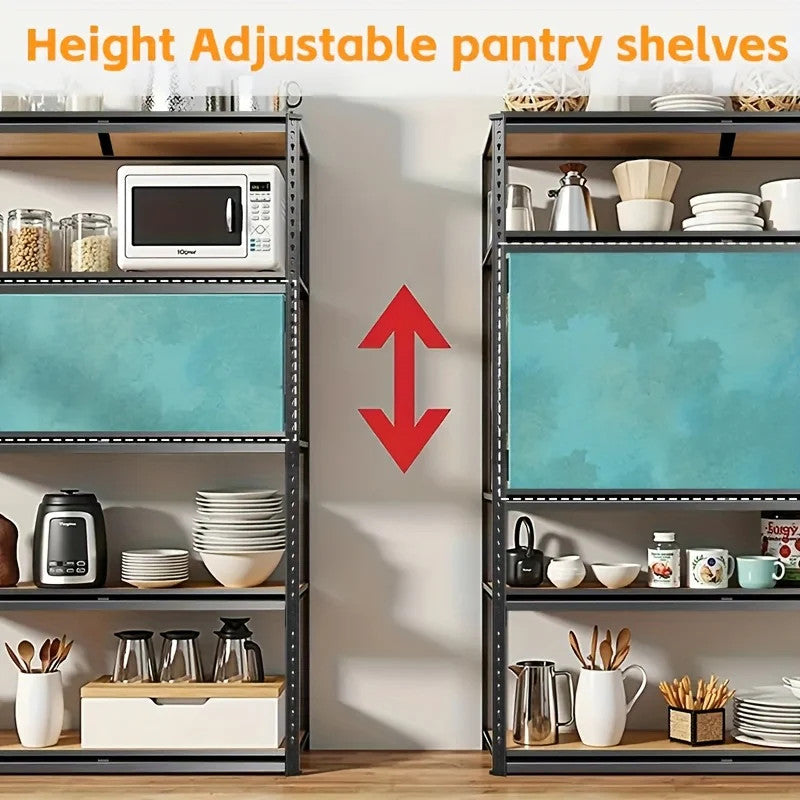 500/2000 Lb Heavy Duty Metal Garage Shelving Unit - Adjustable 3/5 Tier Utility