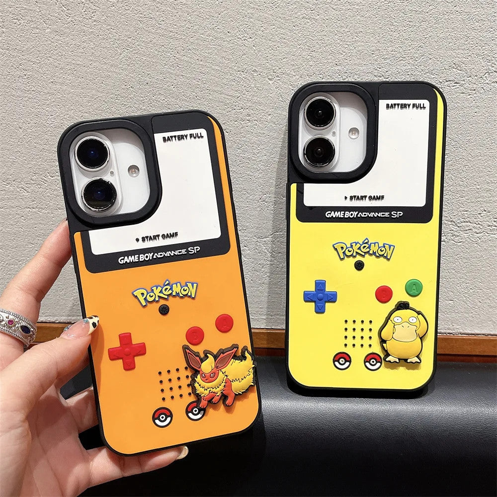 For iphone 17 16 Case,Pokemon Ball Gengar Silicone Protective Phone Cover For