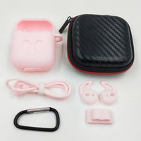 Apple AirPods  Soft Case Cover with Strap & Ear Hooks Holder For Apple AirPods