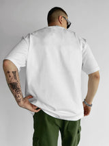 Four-piece 100% Cotton Men'S T-shirt Unisex Summer Simple Loose Crewneck Casual