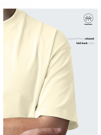 Four-piece 100% Cotton Men'S T-shirt Unisex Summer Simple Loose Crewneck Casual