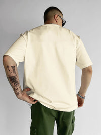 Four-piece 100% Cotton Men'S T-shirt Unisex Summer Simple Loose Crewneck Casual