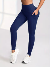 6pcs Women's High-Waisted Leggings - Non-See-Through Pants with Side Pockets,