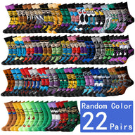 22 Pairs Of Cartoon Knitted Socks Are Novel, Fun, And Casual For Both Men And