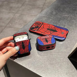 For Airpods 4 Case 2024,Disney Spiderman PU Leather TPU Protective Earphone
