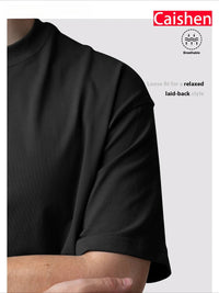 Four-piece 100% Cotton Men'S T-shirt Unisex Summer Simple Loose Crewneck Casual