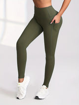 6pcs Women's High-Waisted Leggings - Non-See-Through Pants with Side Pockets,
