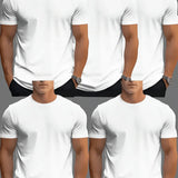 5 Piece of Blank TShirt For Men or women Unisex Casual Short Sleeve Tee 100%