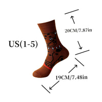 22 Pairs Of Cartoon Knitted Socks Are Novel, Fun, And Casual For Both Men And