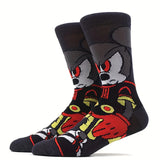 10 Pairs Unisex Cartoon Socks - Mickey & Donald Duck Breathable Elastic Socks