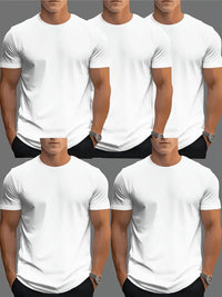 5 Piece of Blank TShirt For Men or women Unisex Casual Short Sleeve Tee 100%