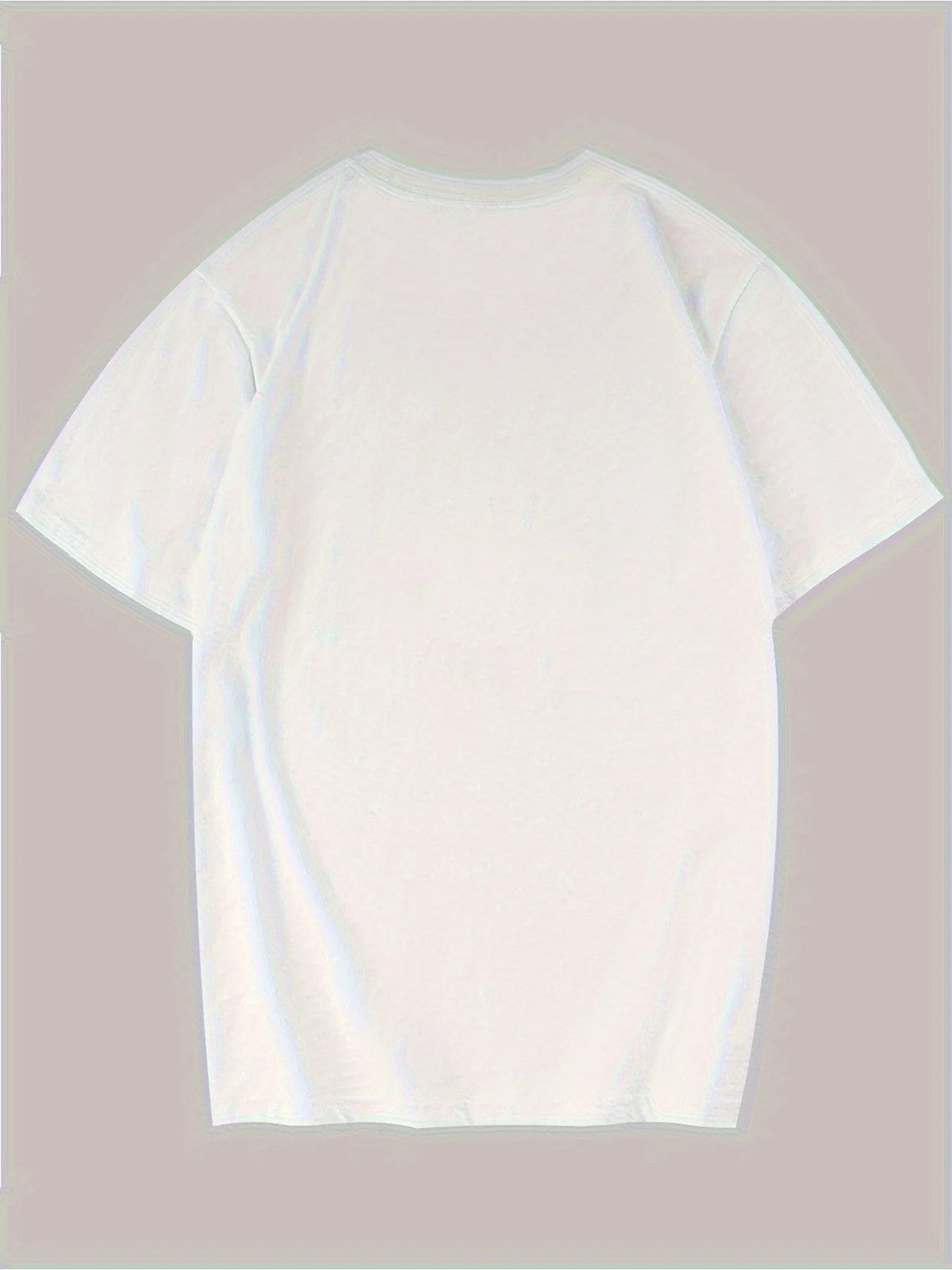 Men'S All-Season Cotton Crew Neck T-Shirt with Stylish Cross Print - Casual