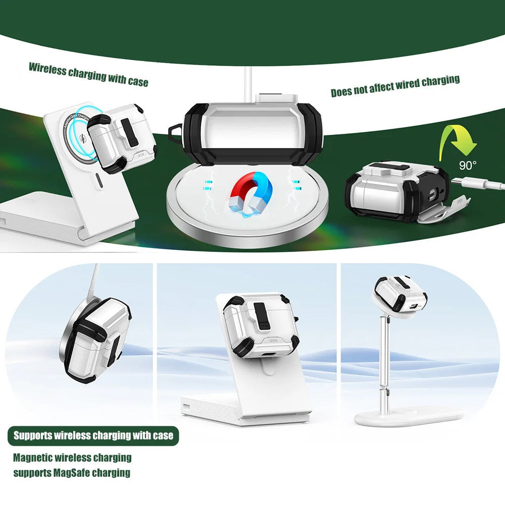 Magnetic Automatic Switch Earphone Case For Airpods Pro 2 Shockproof Wireless