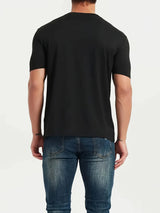 MCKENATEN MK Men's Quick-Dry V-Neck T-Shirt - High Elasticity Slim Fit Short