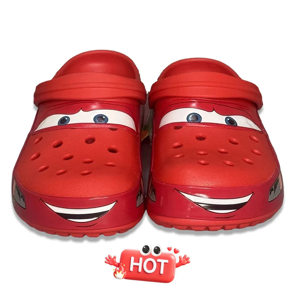 HotHigh Quality Mcqueens Cartoon Animation Series Solid Waterproof Slippers