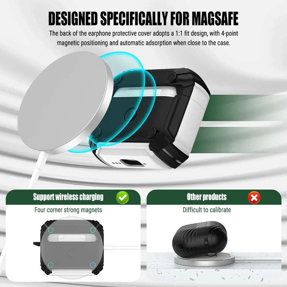 Magnetic Automatic Switch Earphone Case For Airpods Pro 2 Shockproof Wireless