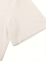 Men'S All-Season Cotton Crew Neck T-Shirt with Stylish Cross Print - Casual