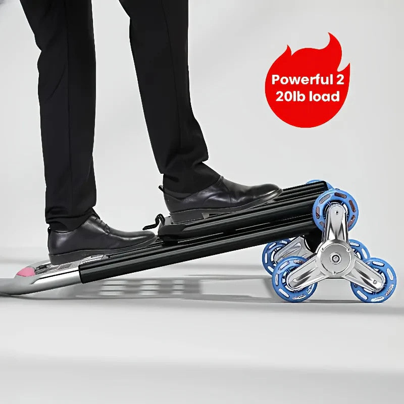 1pc Of Heavy-duty Folding Trolley With Wheels-portable Stair Crawling Wheel