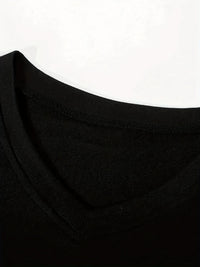 MCKENATEN MK Men's Quick-Dry V-Neck T-Shirt - High Elasticity Slim Fit Short