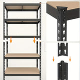 500/2000 Lb Heavy Duty Metal Garage Shelving Unit - Adjustable 3/5 Tier Utility