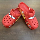 Disney Lightninged Mcqueens Pixar Hole Slippers Cartoon Solid Waterproof