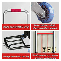 1pc Of Heavy-duty Folding Trolley With Wheels-portable Stair Crawling Wheel