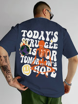 Four-piece 100% Cotton Men'S T-shirt Unisex Summer Simple Loose Crewneck Casual