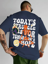 Four-piece 100% Cotton Men'S T-shirt Unisex Summer Simple Loose Crewneck Casual