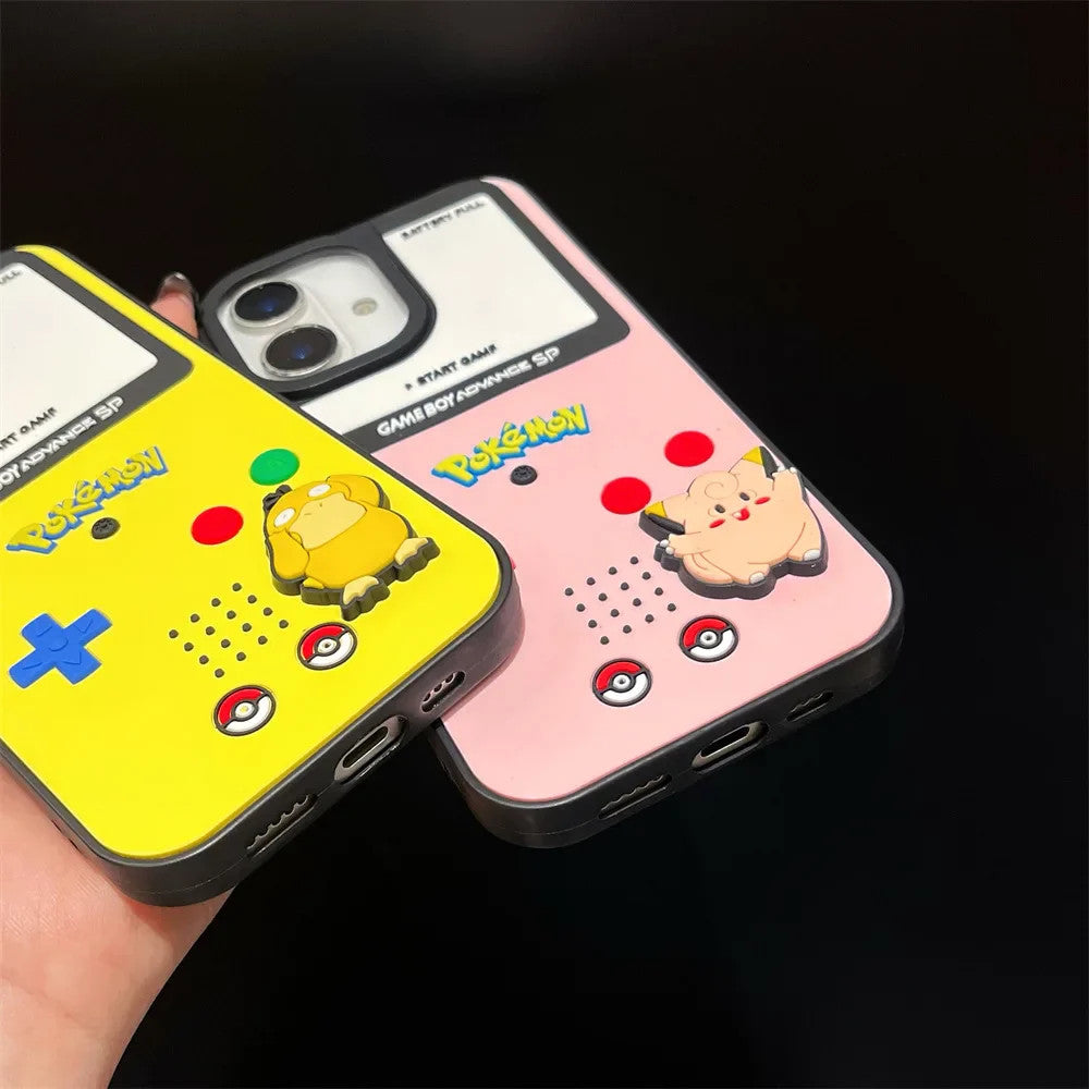 For iphone 17 16 Case,Pokemon Ball Gengar Silicone Protective Phone Cover For