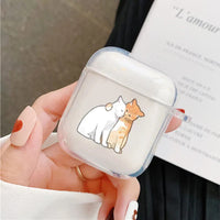 For AirPods 4 2024 Cartoon Funny Cat Cartoon Earphone Cover for Apple Airpod