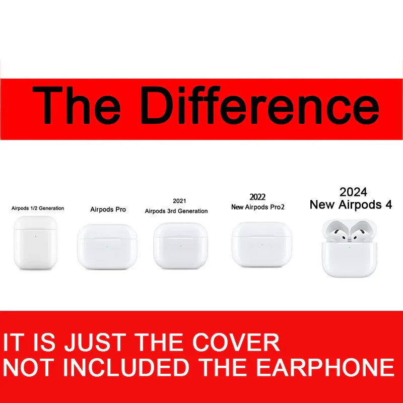 For AirPods 4 2024 Cartoon Funny Cat Cartoon Earphone Cover for Apple Airpod